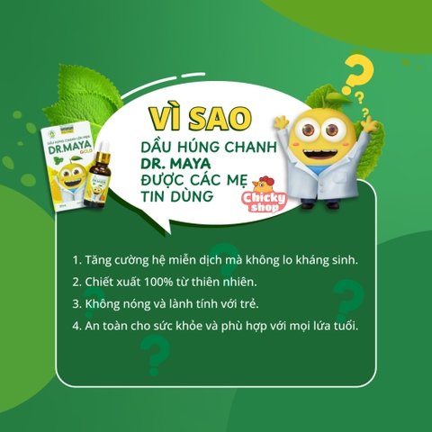 Dầu Húng Chanh lên Men  Men DR MAYA Gold 30ml