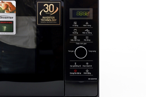 Lò vi sóng có nướng inverter Panasonic NN-GD37HBYUE 23 lít - Chính hãng