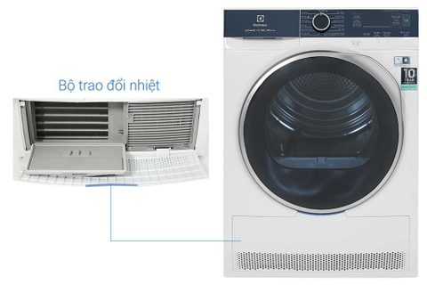 Máy Sấy Bơm Nhiệt Electrolux 8Kg EDH803Q7WB Inverter - Chính Hãng