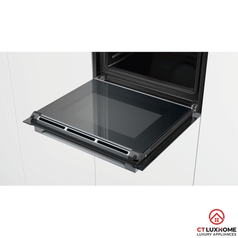 LÒ NƯỚNG ÂM TỦ BOSCH HBG634BS1 SERIE 8 71 LÍT ECOCLEAN