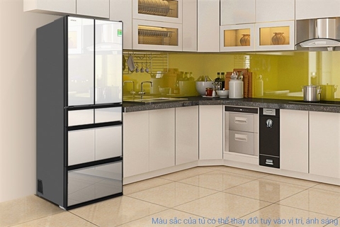 Tủ lạnh Hitachi 6 cửa Inverter 617 lít Multi Door R-HW620RV X