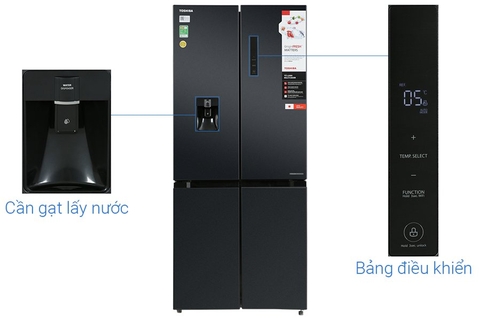 Tủ lạnh Toshiba Inverter 509 lít Multi Door GR-RF605WI-PMV(06)-MG