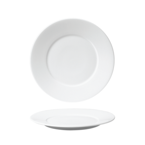 Đĩa sứ Baralee Simple Plus Flat Plate wide rim 27 cm