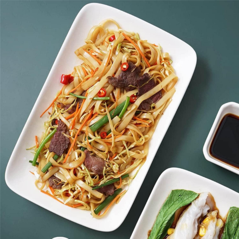 Đĩa sứ Baralee Simple plus Rectangular Plate 18.5*25.5cm