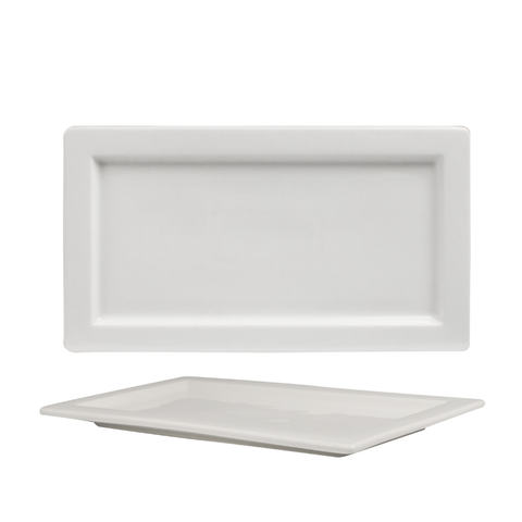 Đĩa sứ Baralee Simple plus Rectangular Rim Plate 20*32cm