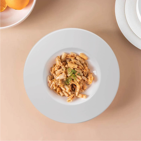 Đĩa sứ Baralee Simple Plus Deep plate wide rim 23 cm