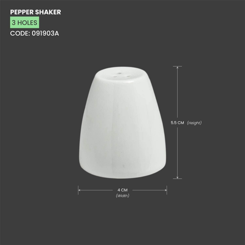 Lọ sứ đựng tiêu Baralee Simple Plus Shaker 3 Holes