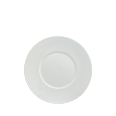 Đĩa sứ Baralee Wish Flat Plate wide rim 21 cm