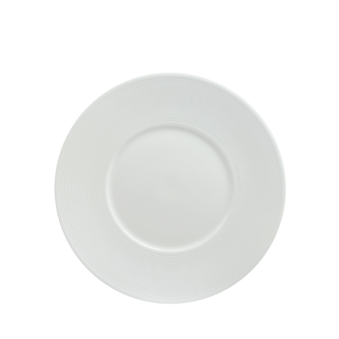 Đĩa sứ Baralee Wish Flat Plate wide rim 27 cm
