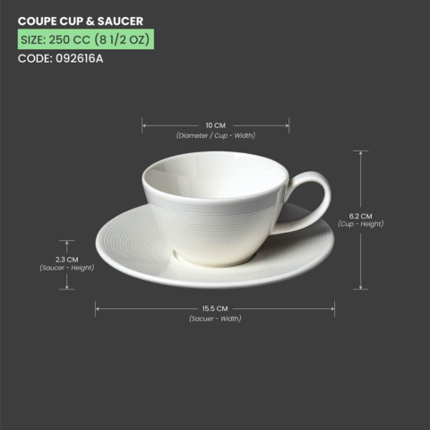 Ly sứ Baralee Wish Coupe cup 250 ml