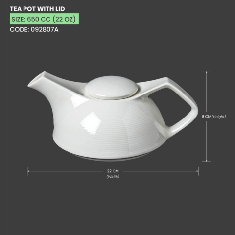 Ấm trà bằng sứ Baralee Wish Tea pot 650 ml