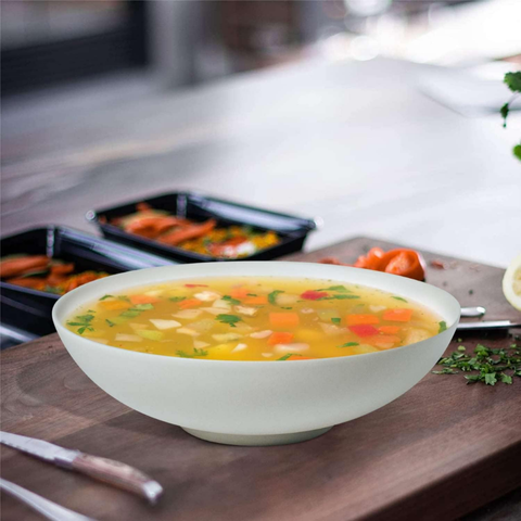 Bát/chén sứ Baralee FINE PLUS Low Bowl 21cm Light Grey Sand