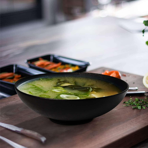 Bát/chén sứ Baralee FINE PLUS Low Bowl 19cm Black Sand