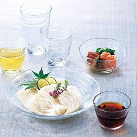 Bát thủy tinh Toyo Sasaki Minamo Bowl 18.4cm