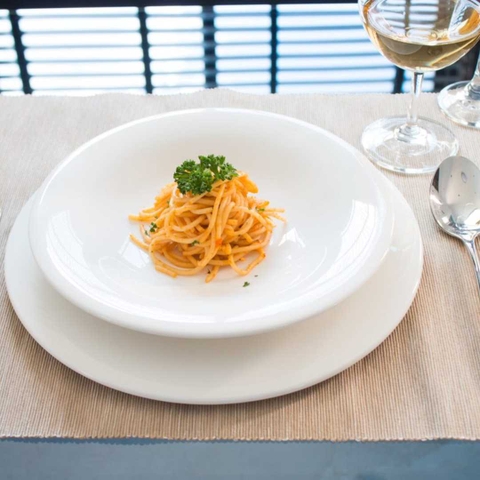 Đĩa sứ Baralee Simple Plus Deep plate curve 27 cm