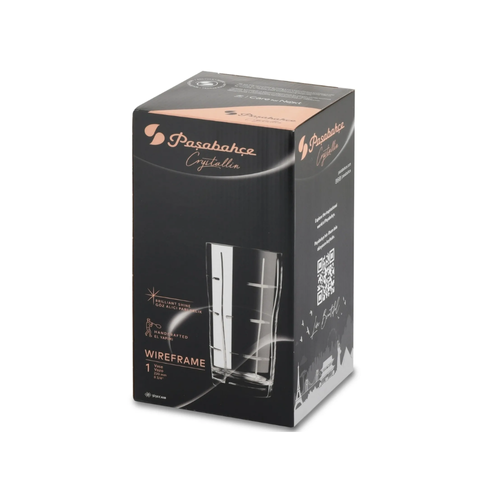 Bình hoa phale không chì Pasabahce Crystallin Wireframe Vase 165x280mm