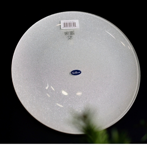 Đĩa thủy tinh Luigi Bormioli Cake Plate Glitter White 33cm