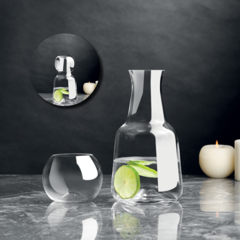 Set bình và ly phale không chì Pasabahce Crystallin Leo Bottle and glass set 1000ml