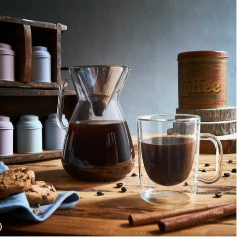 Bình thủy tinh Luigi Bormioli Pour over coffee kit, 1000ml