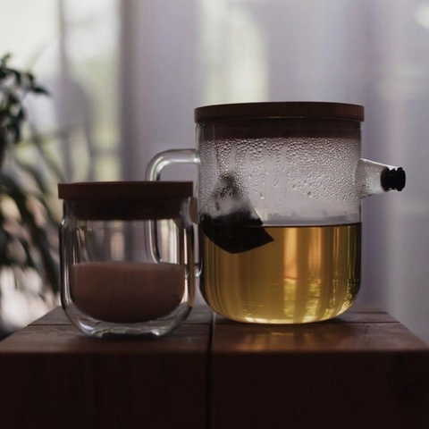 Bình thủy tinh Luigi Bormioli Teapot with anti-drip system a, 1000ml
