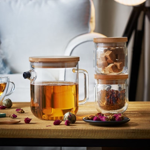 Bình thủy tinh Luigi Bormioli Teapot With Anti-Drip System A 1000ml