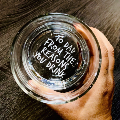 Father's Day -  Ly thủy tinh Libbey Newton 12oz  DOF - 355ml