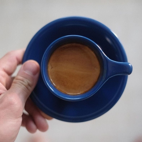 Bộ đĩa và Ly sứ NotNeutral Dk Blue LINO Espresso Cup/Scr, 90ml