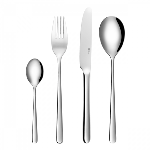 Thìa inox Sola Switzerland City all mirror Mocca spoon - Dày 2.8mm