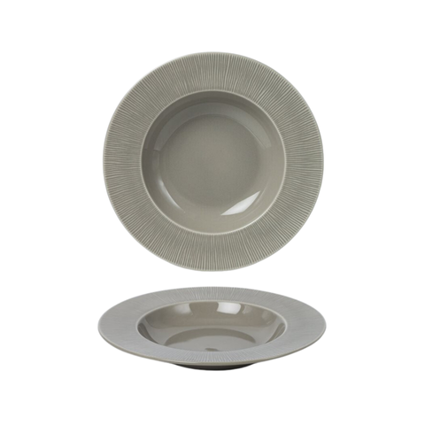 Đĩa sứ Baralee Neo Silk Deep Plate Ivory Coast Grey 22.5 cm