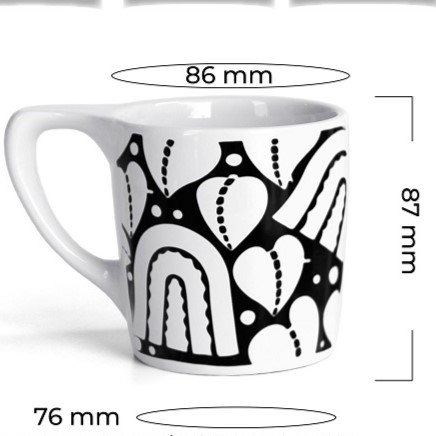 Ly sứ NotNeutral LINO 10oz Coffee Mug - Jagdfalke, 300ml