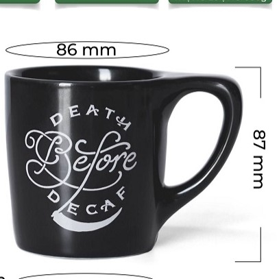 Ly sứ NotNeutral LINO Death Before Decaf Mug, 300ml