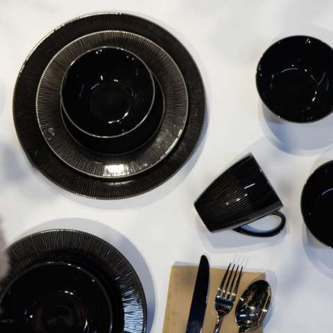 Bát/chén sứ Baralee Neo Silk Bowl Cool Metal 14.5 cm