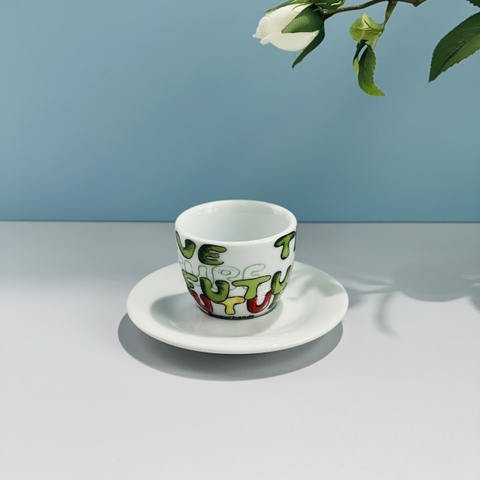 Bộ đĩa và Ly sứ Ancap Espresso In our hands, 60ml