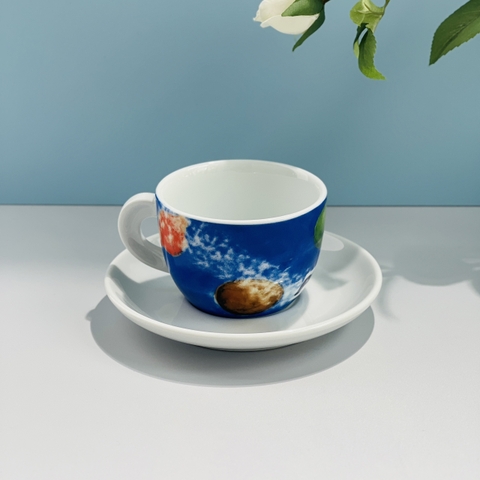 Bộ đĩa và Ly sứ Ancap Cappuccino In our hands, 190ml