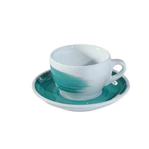 Ly sứ Ancap Cappuccino vẽ thân Màu xanh ngọc, 180ml