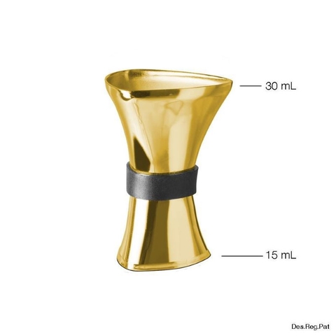 Shot đong inox Uber Bar Tools Gold 15/30ml
