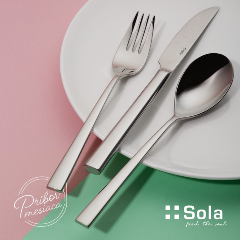 Thìa inox Sola Switzerland London all mirror Table Spoon - Dày 3.5mm