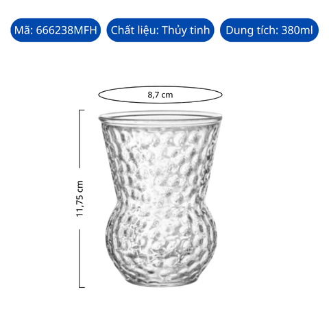 Ly thủy tinh Bormioli Rocco Bartender Glass Mojito 380ml