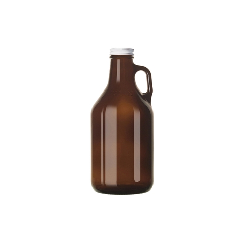 Bình thủy tinh Libbey Amber Growler with Lid 32 Oz, 946ml