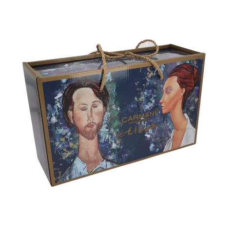 Set 2 ly sứ Carmani A. Modigliani Lunia Czechowska and Leopold Zborowski - 450ml