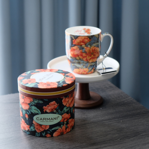 Ly sứ Carmani Kubek Camio - Kwiaty 1 - 380ml