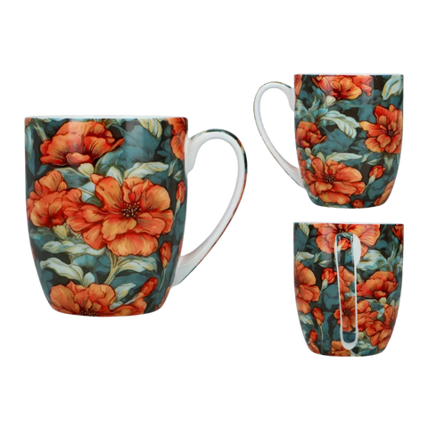 Ly sứ Carmani Kubek Camio - Kwiaty 1 - 380ml