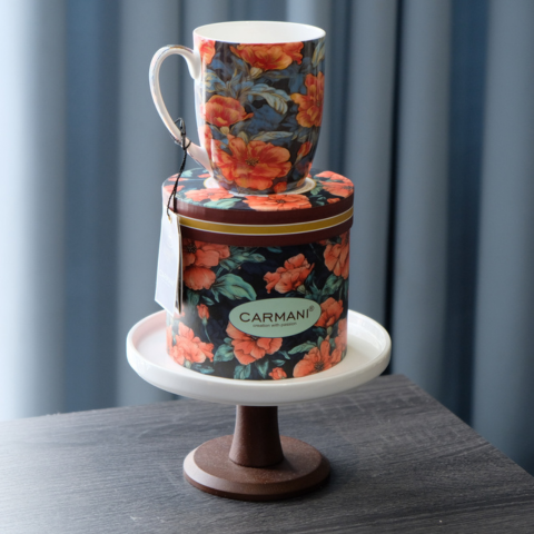 Ly sứ Carmani Kubek Camio - Kwiaty 1 - 380ml