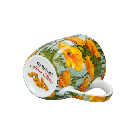 Ly sứ Carmani Kubek Camio - Kwiaty 2 - 380ml