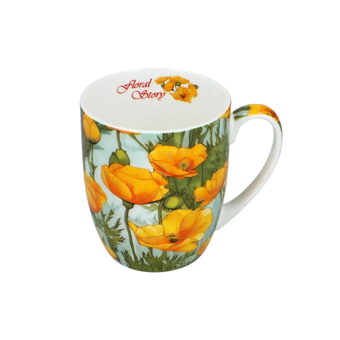 Ly sứ Carmani Kubek Camio - Kwiaty 2 - 380ml