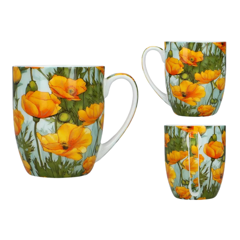 Ly sứ Carmani Kubek Camio - Kwiaty 2 - 380ml