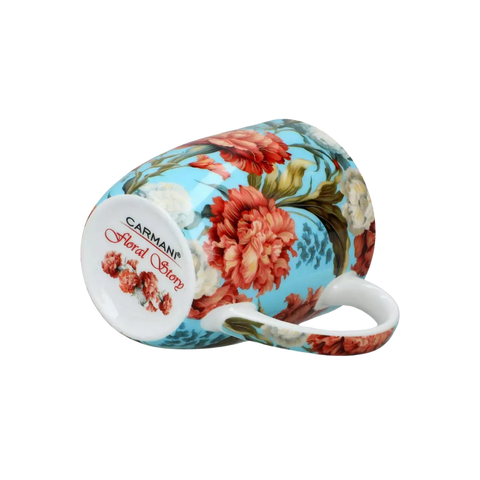 Ly sứ Carmani Kubek Camio - Kwiaty 3 - 380ml