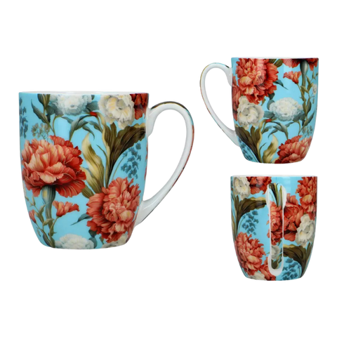 Ly sứ Carmani Kubek Camio - Kwiaty 3 - 380ml