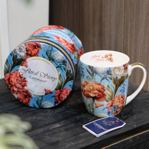 Ly sứ Carmani Kubek Camio - Kwiaty 3 - 380ml
