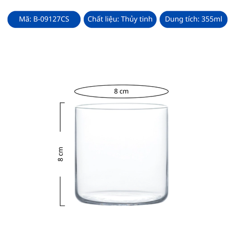 Ly thủy tinh Toyo Sasaki Tumbler Usurai Rocks 355ml